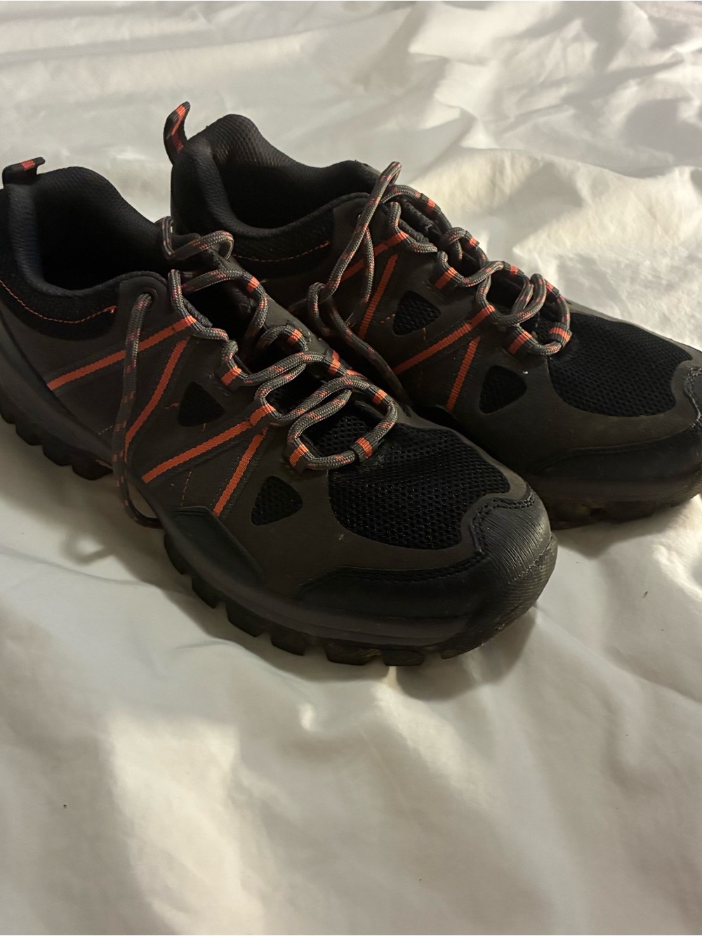Browning Black Athletic Trail Shoes with Orange Accents